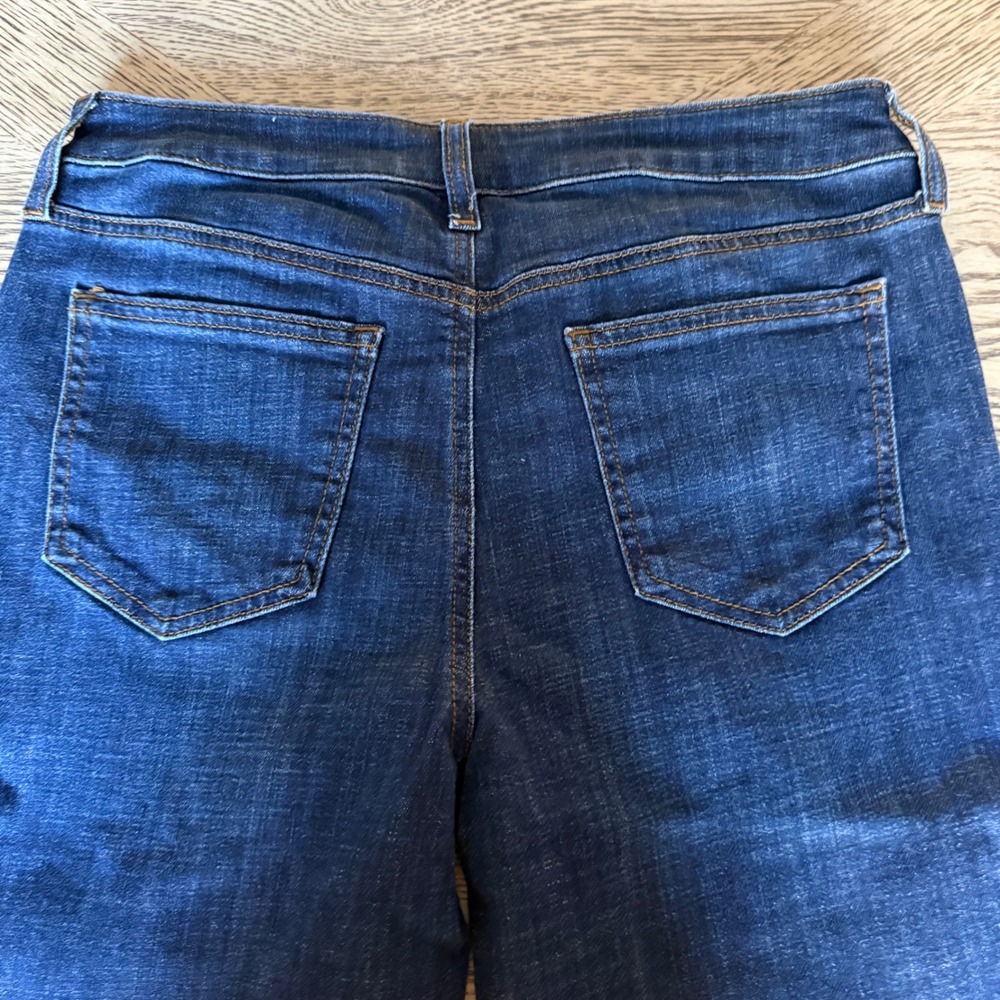 Chicos So Slimming Girlfriend Kick Flare Jeans Dark Wash Blue Denim Size 0 / 4 - Picture 4 of 10